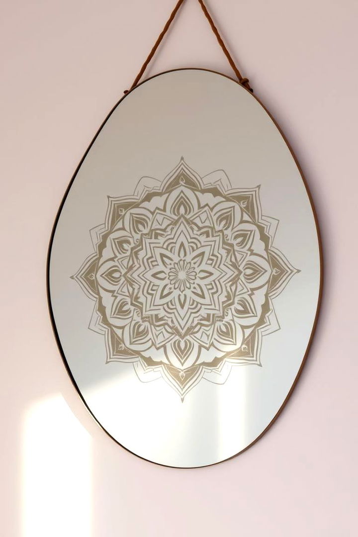 Meditative Mandala Reflections - 22 Mirror Painting Ideas