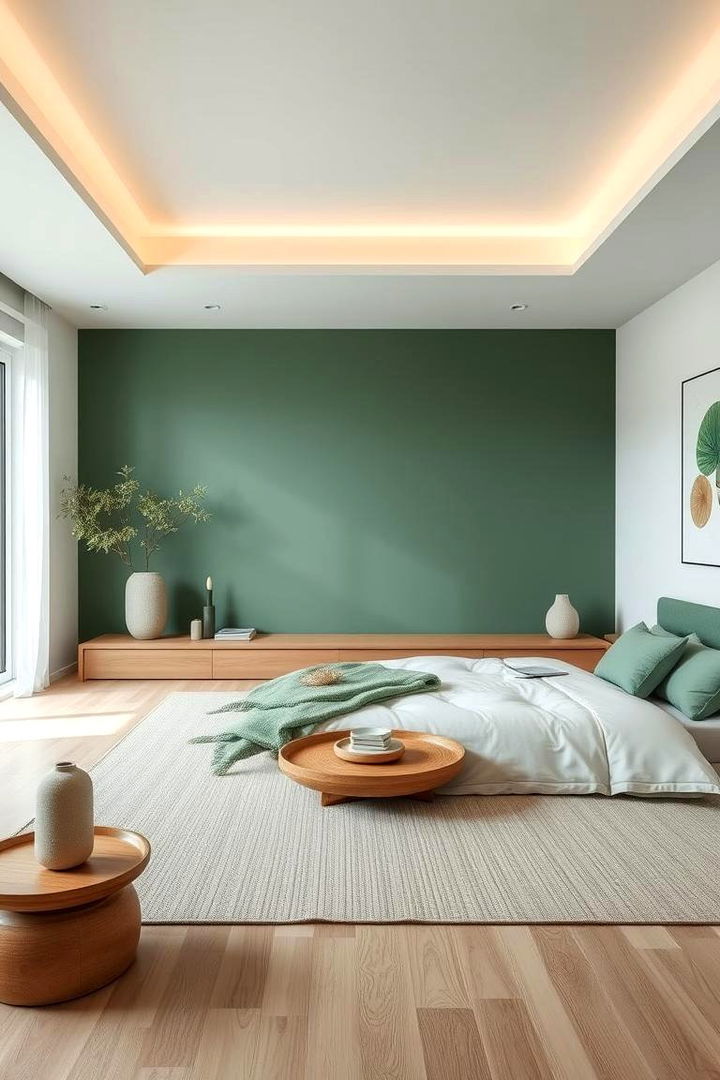 Meditative Zen Haven - 22 Jade Green Bedroom Ideas