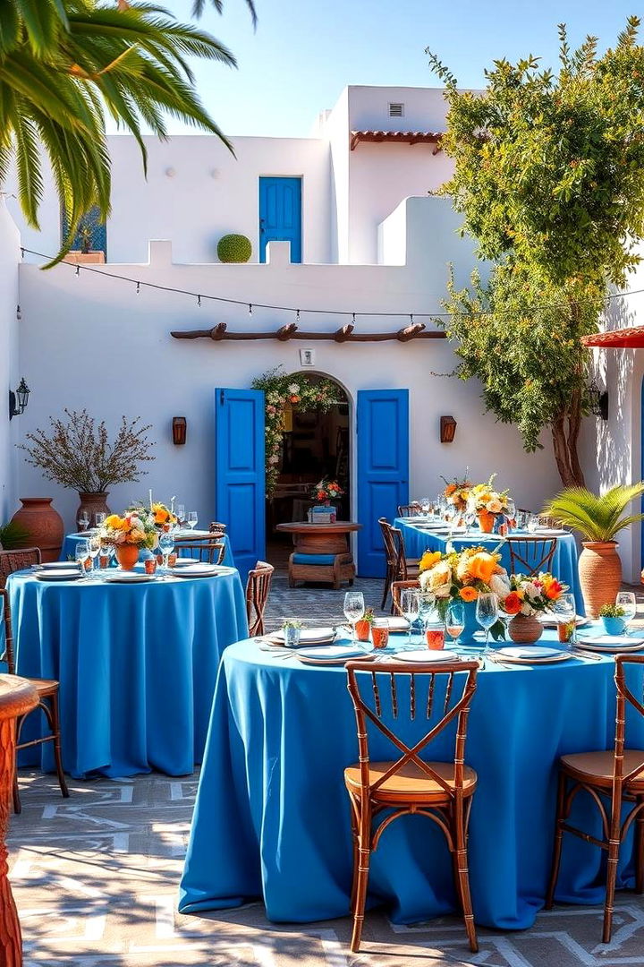 Mediterranean Blue Oasis - 22 Blue Wedding Theme Ideas