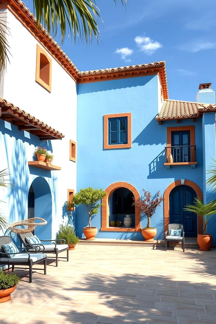 Mediterranean Blue Vibes - 22 Blue Exterior House Colors