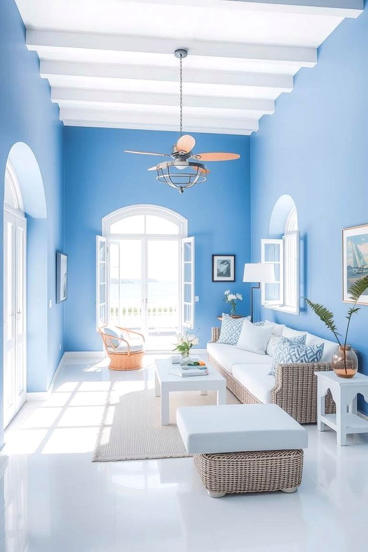 Mediterranean Blue and White Palette Inspiration - 22 Greek Bedroom Design Ideas