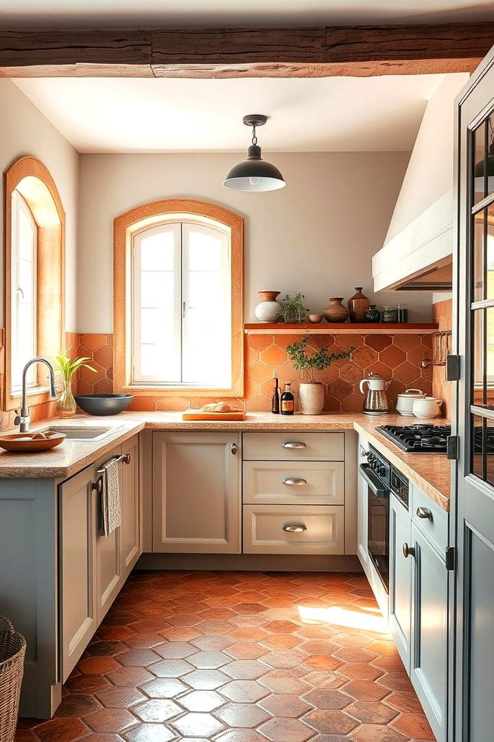 Mediterranean Charm - 22 Terracotta Kitchen Floor Ideas