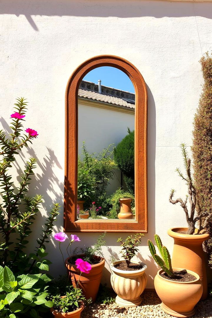 Mediterranean Charm Mirrors - 22 Garden Mirror Ideas