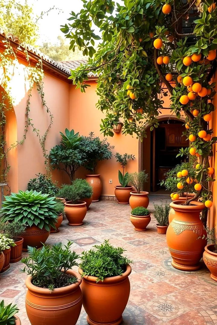 Mediterranean Courtyard Garden - 22 Enclosed Garden Ideas