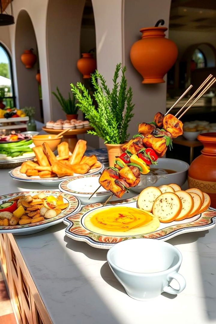 Mediterranean Feast Buffet - 22 Wedding Buffet Ideas