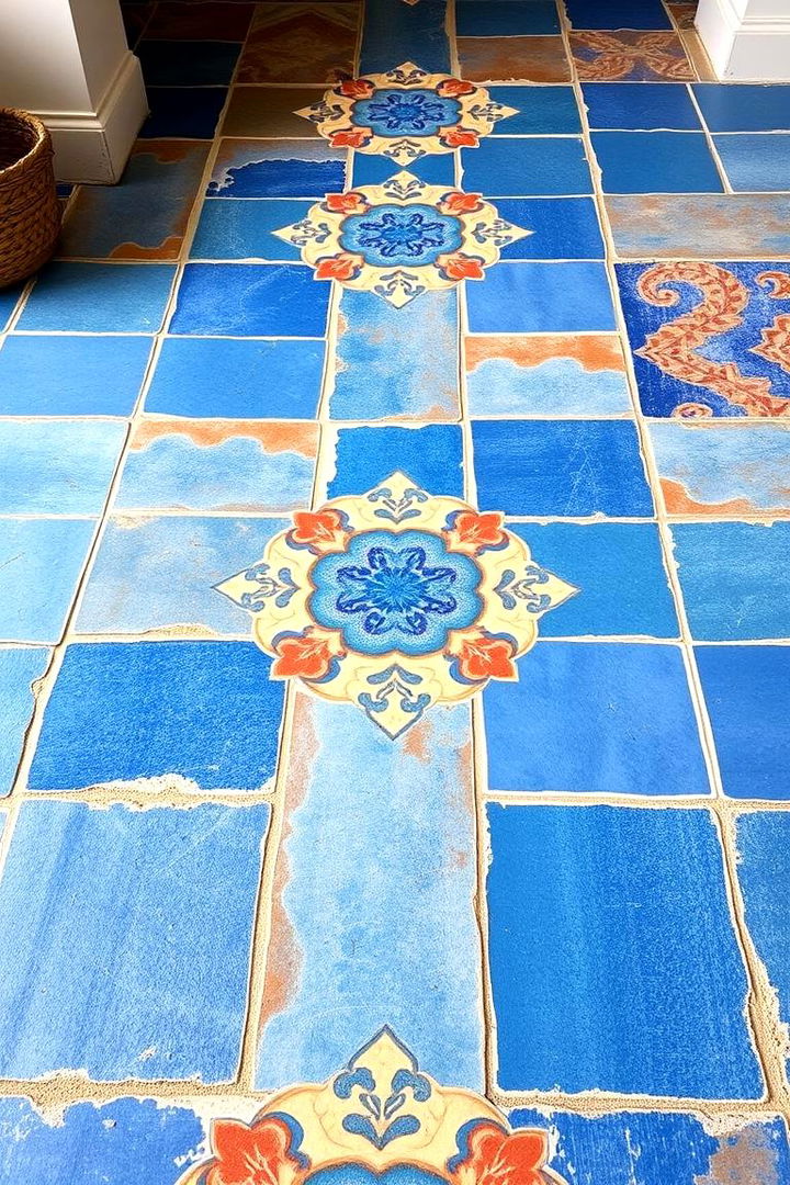 Mediterranean Flair - 22 Painted Floor Ideas