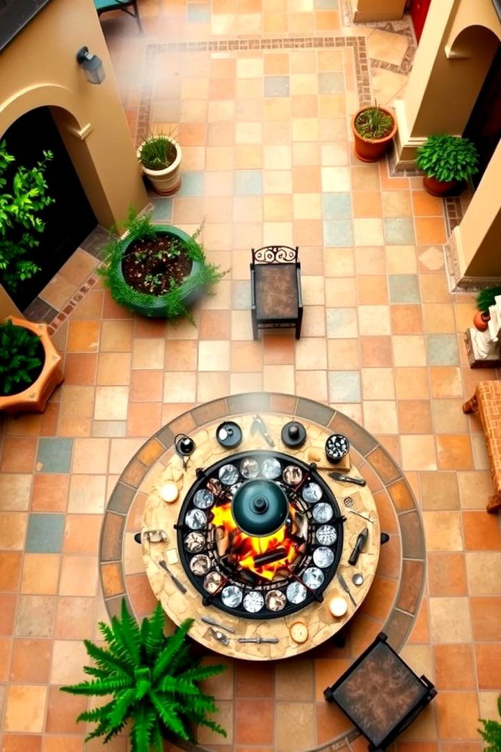 Mediterranean Flair - 22 Sunken Fire Pit Ideas