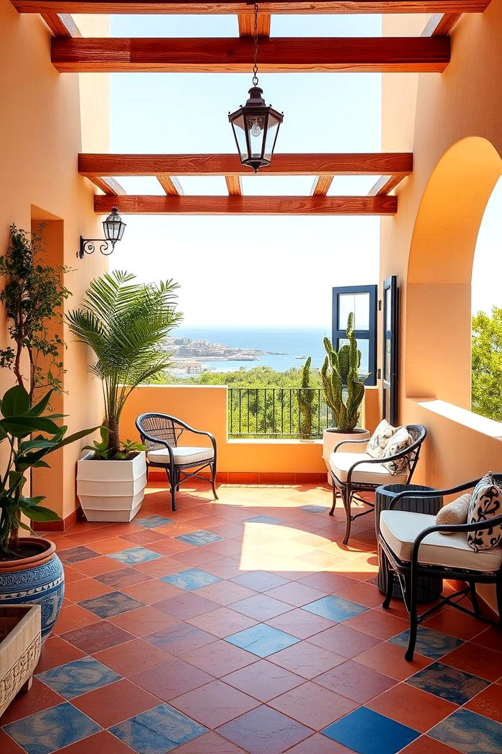 Mediterranean Flair - 22 Balcony Tiles Ideas