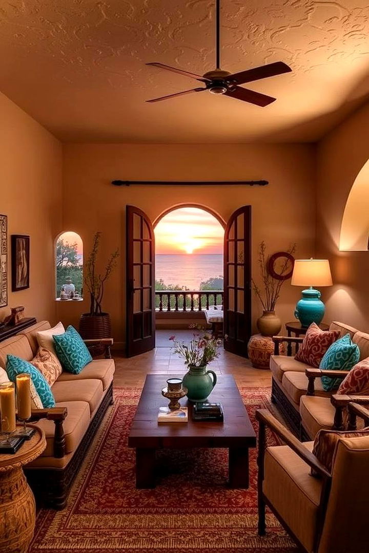 Mediterranean Inspired Color Themes - 22 Colorful Living Room Ideas