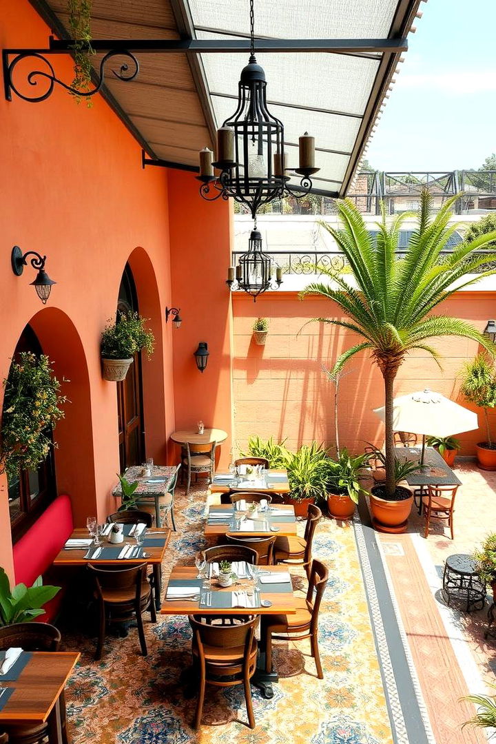 Mediterranean Inspired Dining - 22 Outdoor Dining Area Ideas