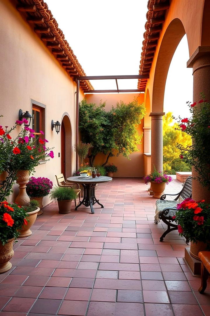 Mediterranean Inspired Oasis - 22 Front Yard Patio Ideas
