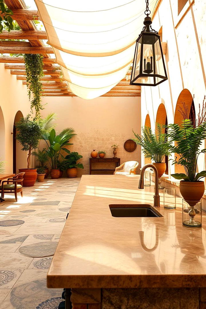 Mediterranean Inspired Surfaces - 22 Outdoor Countertop Ideas