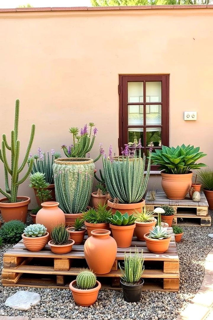 Mediterranean Pallet Garden - 22 Pallet Garden Ideas