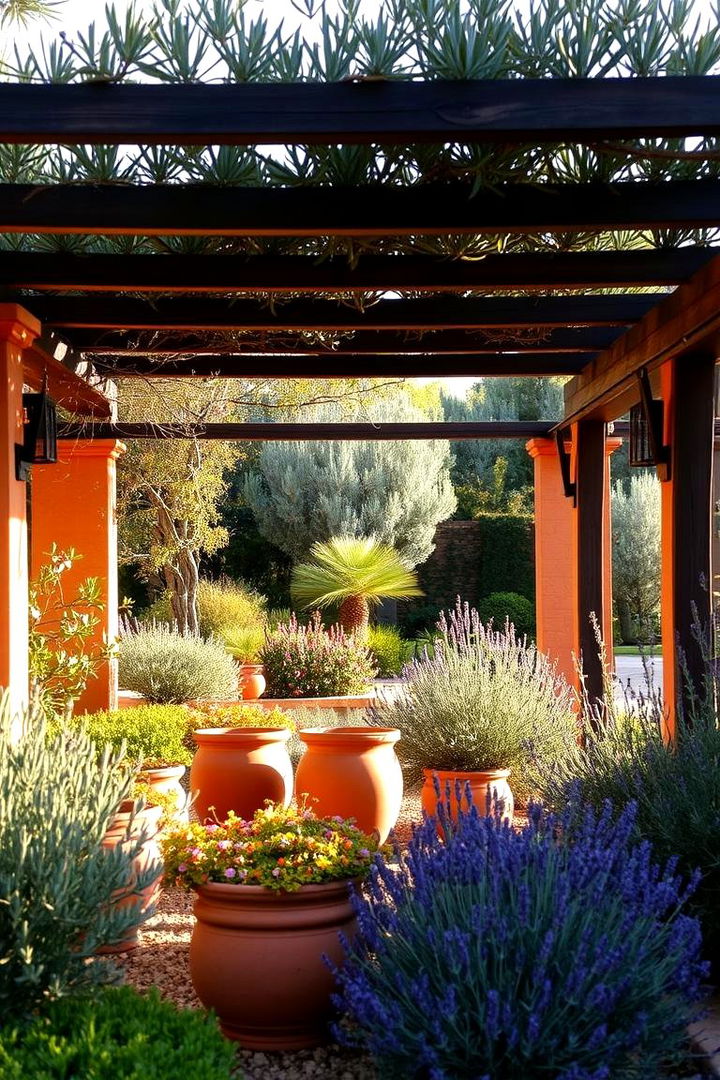 Mediterranean Shaded Garden - 22 Shady Garden Ideas