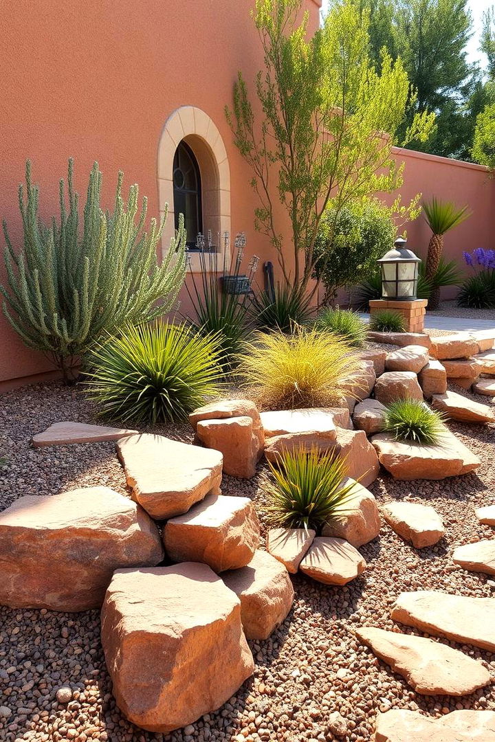 Mediterranean Stone Garden - 22 Stone Garden Ideas