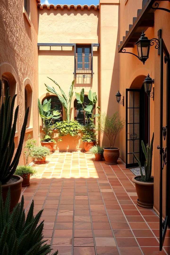 Mediterranean Style Courtyard - 22 Courtyard Ideas