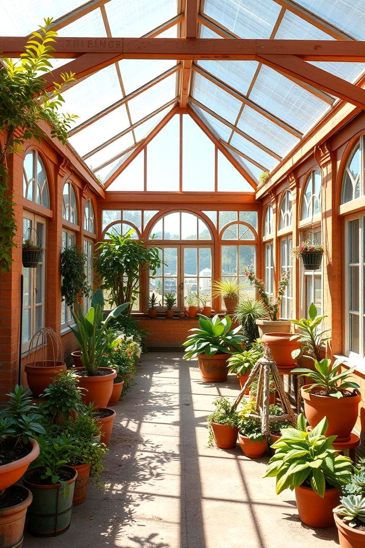 Mediterranean Style Greenhouse Charm - 22 Greenhouse Ideas