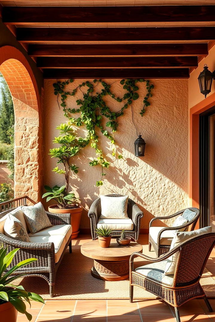 Mediterranean Style Lounge - 22 Outdoor Catio Ideas