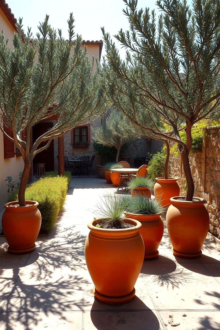 Mediterranean Style Patio Garden - 22 Patio Garden Ideas