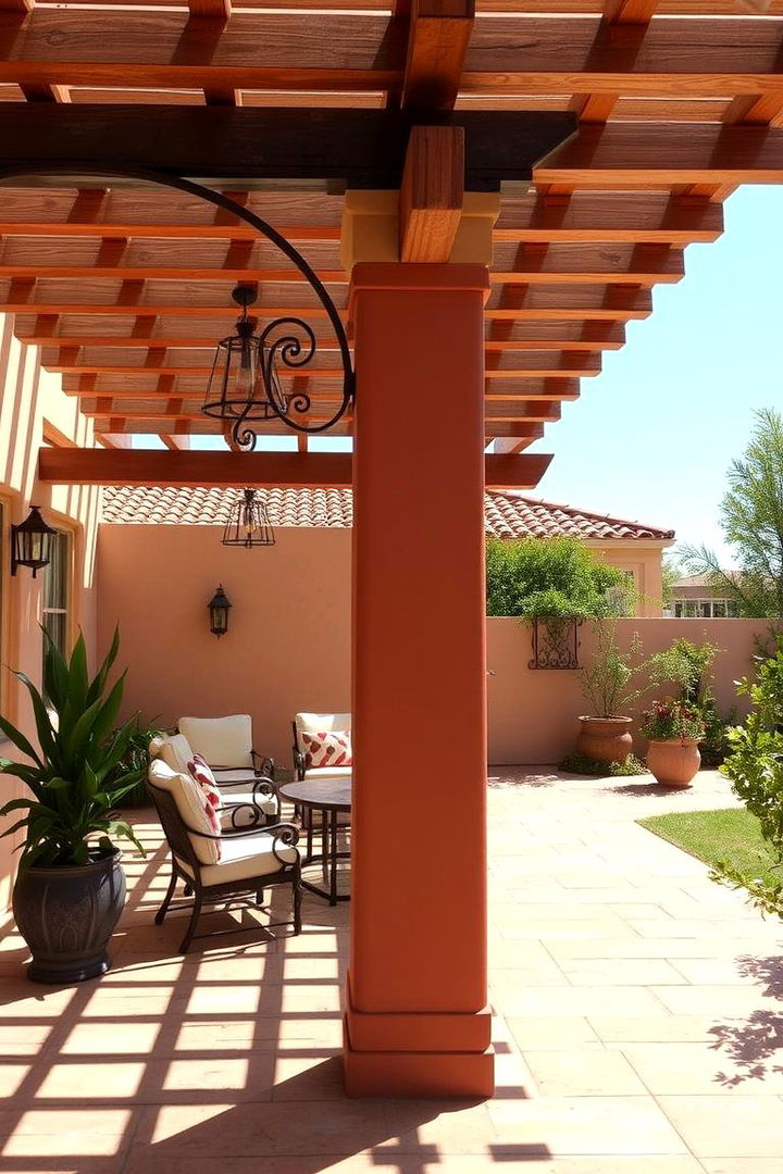 Mediterranean Style Pergola Ambience - 22 Small Patio Pergola Ideas