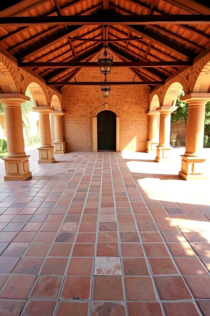 Mediterranean Terracotta - 22 Gazebo Floor Ideas