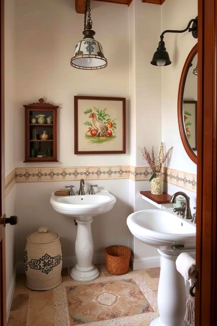 Mediterranean Touches - 22 Tuscan Bathroom Ideas