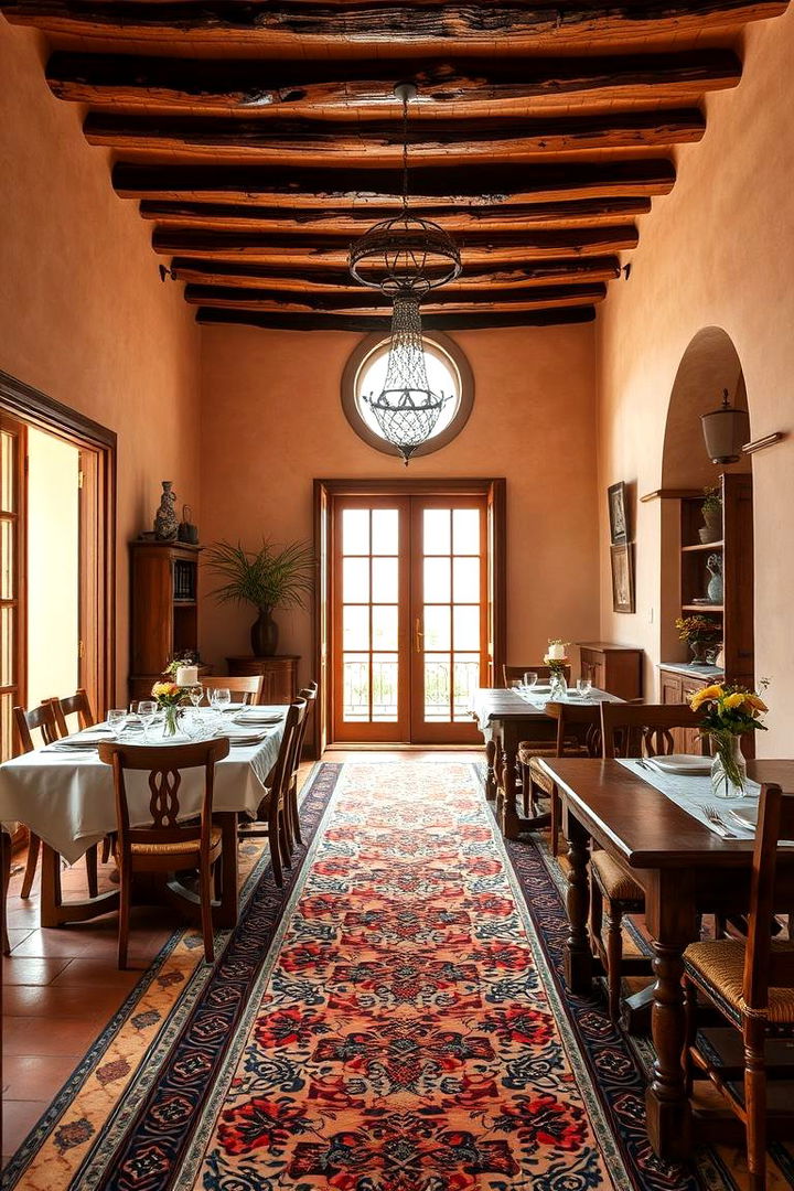 Mediterranean Warmth - 22 Carpeted Dining Room Ideas