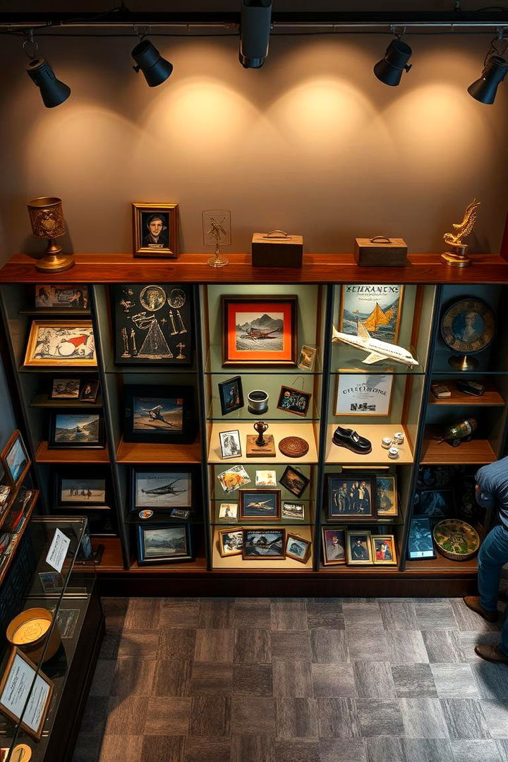 Memorabilia Showcase - 22 Man Cave Bedroom Ideas