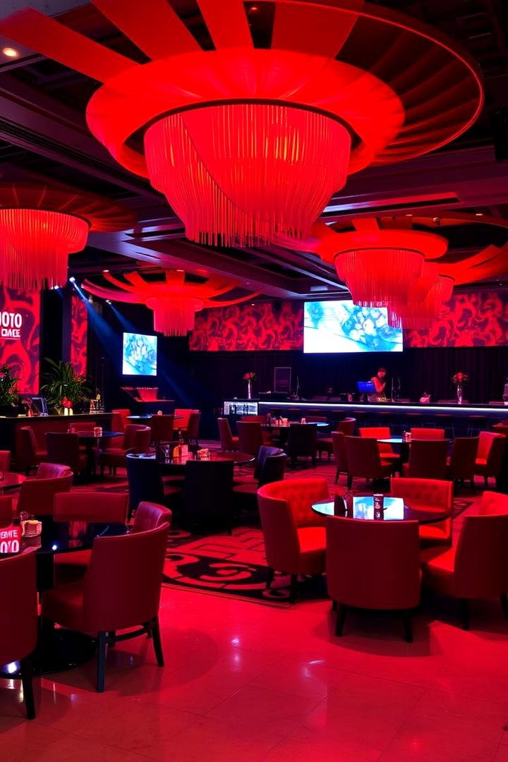 Memorable Reception Atmosphere - 22 Red and Black Wedding Ideas