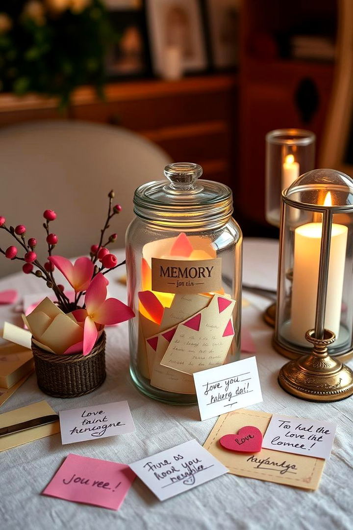 Memory Jar of Love Notes - 22 22th Wedding Anniversary Ideas