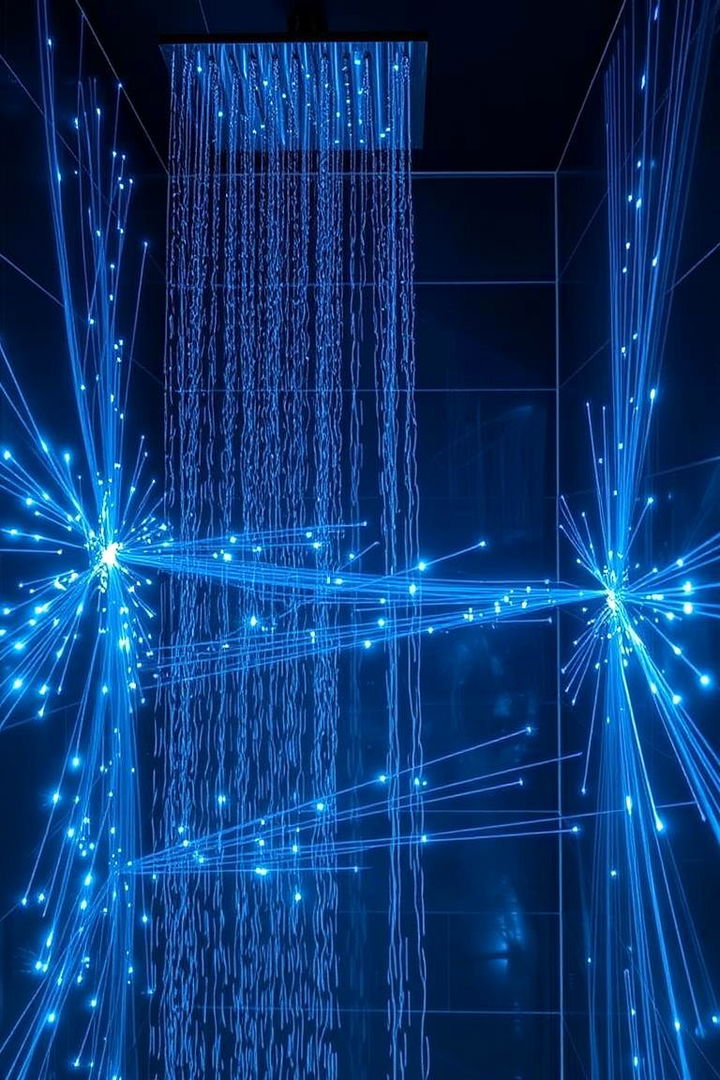 Mesmerizing Fiber Optic Effects - 22 Shower Lighting Ideas