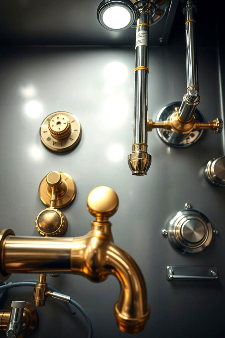 Metal Accents and Shiny Fixtures - 22 1970s-inspired Design Ideas