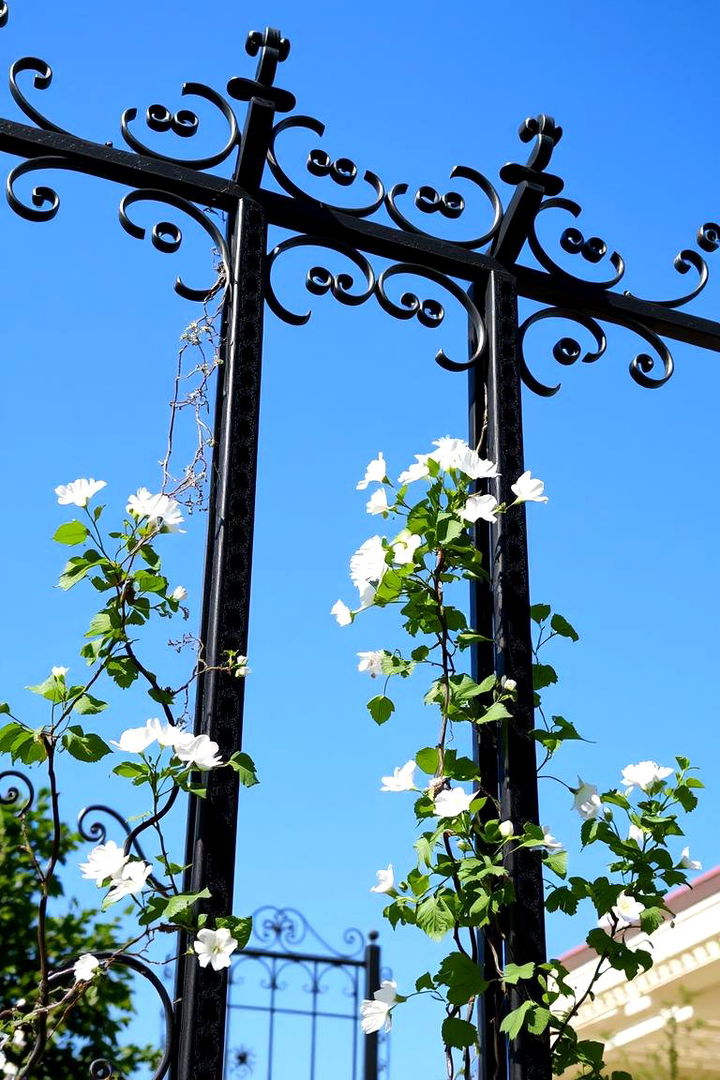 Metal Art Trellis Accents - 22 Garden Trellis Ideas