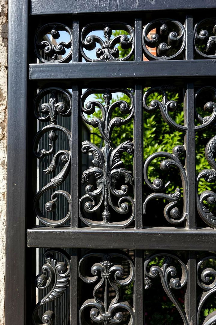Metal Artistic Garden Fence - 22 Small Garden Fence Ideas
