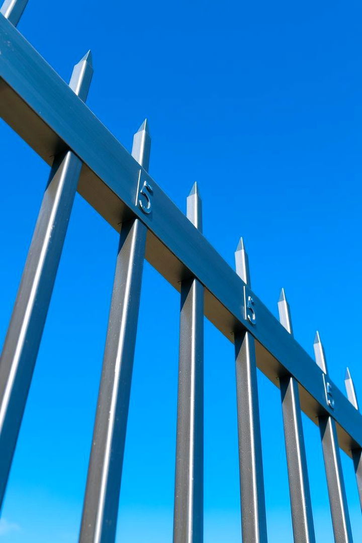 Metal Fence Accent - 22 Backyard Fence Ideas