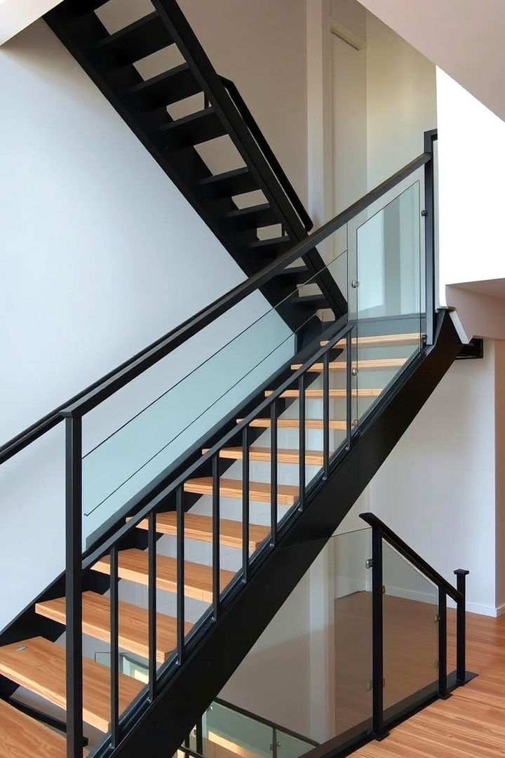 Metal Railing Modern Staircases - 22 Modern Staircases