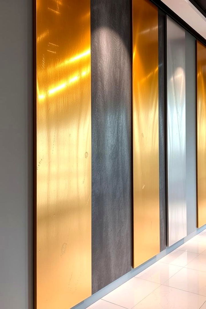 Metallic Accent Panels - 22 Wall Decor Ideas