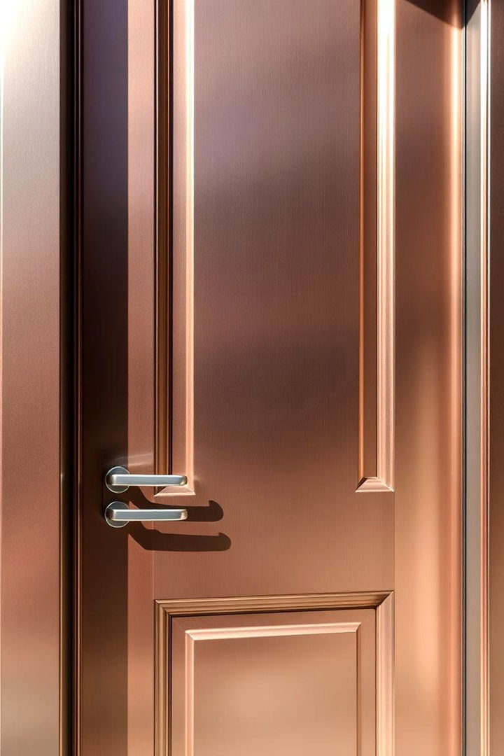 Metallic Accented Door - 22 Door Painting Ideas