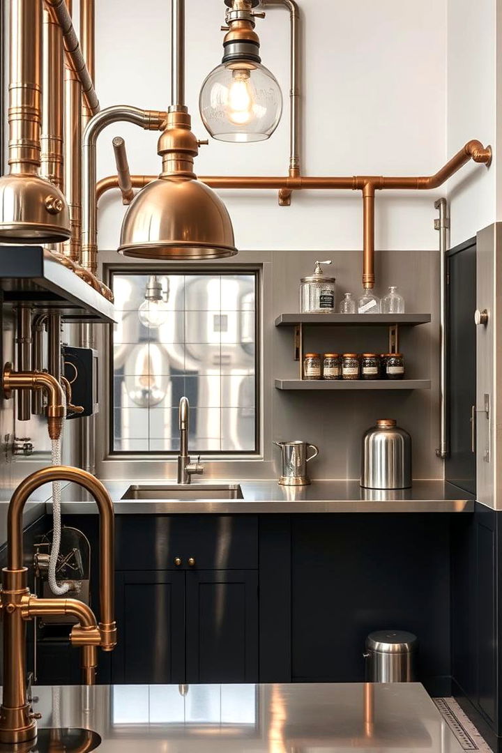 Metallic Accents - 22 Grunge Aesthetic Room Decor Ideas