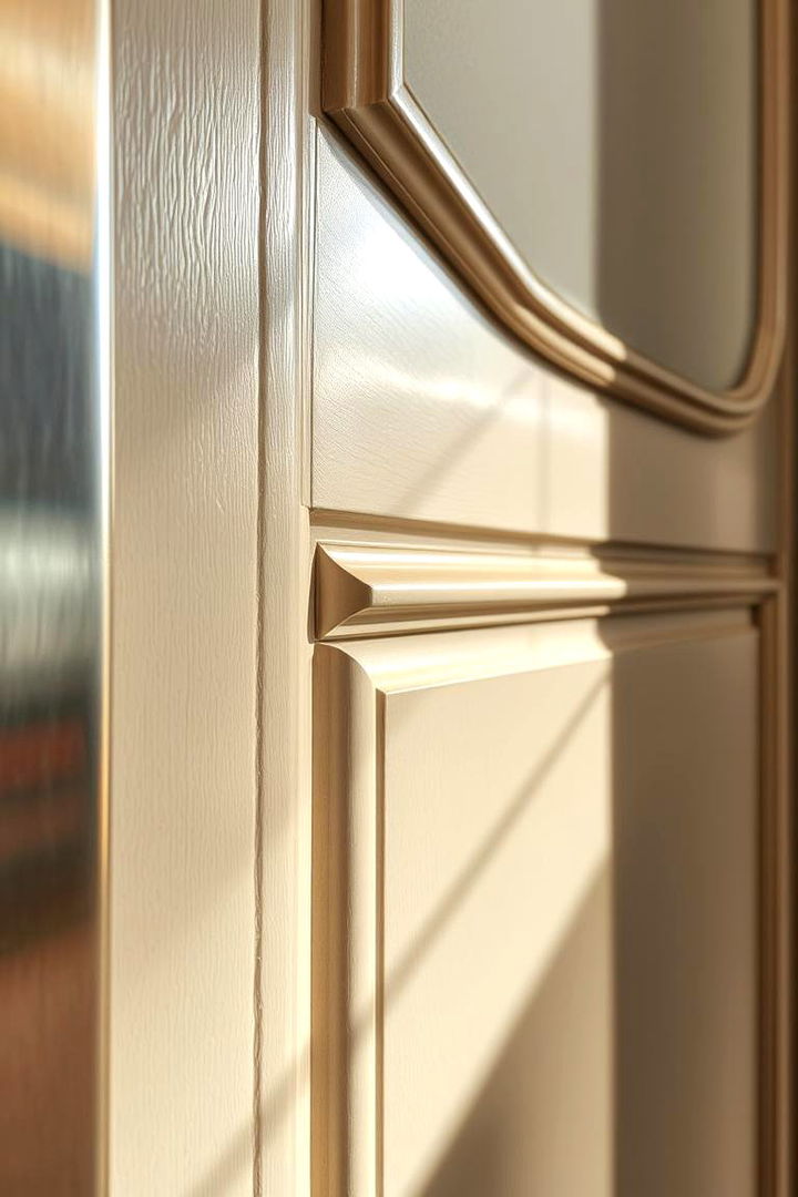 Metallic Accents - 22 Bedroom Door Decorating Ideas