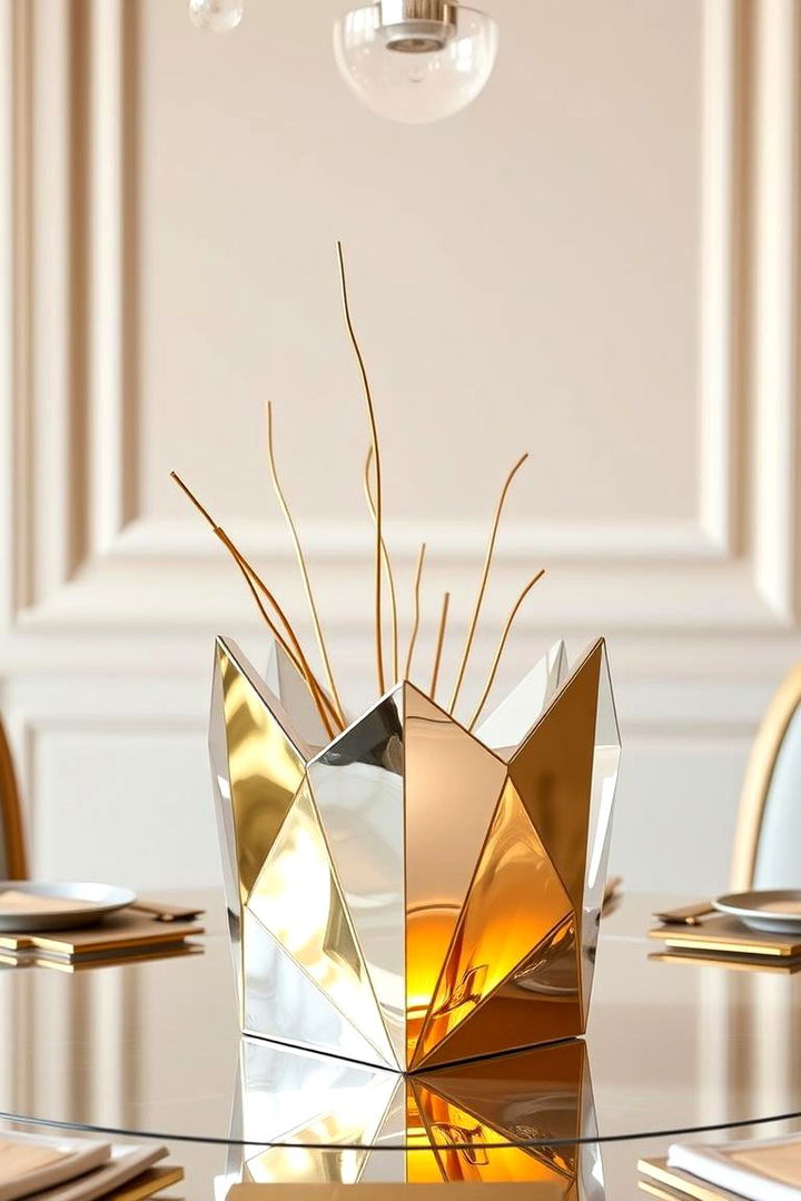 Metallic Accents - 22 Centerpiece Ideas