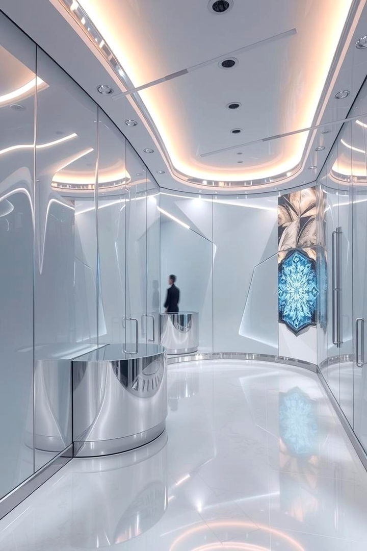 Metallic Accents - 22 frozen room decor ideas