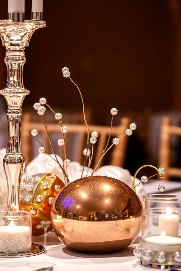 Metallic Accents and Details - 22 Art Deco Wedding Ideas