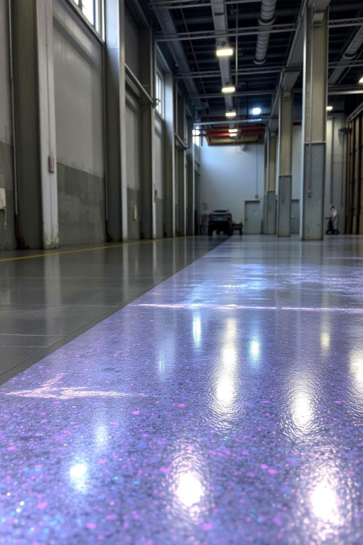 Metallic Coated Concrete Finishes - 22 Types of Concrete Floor Finishes