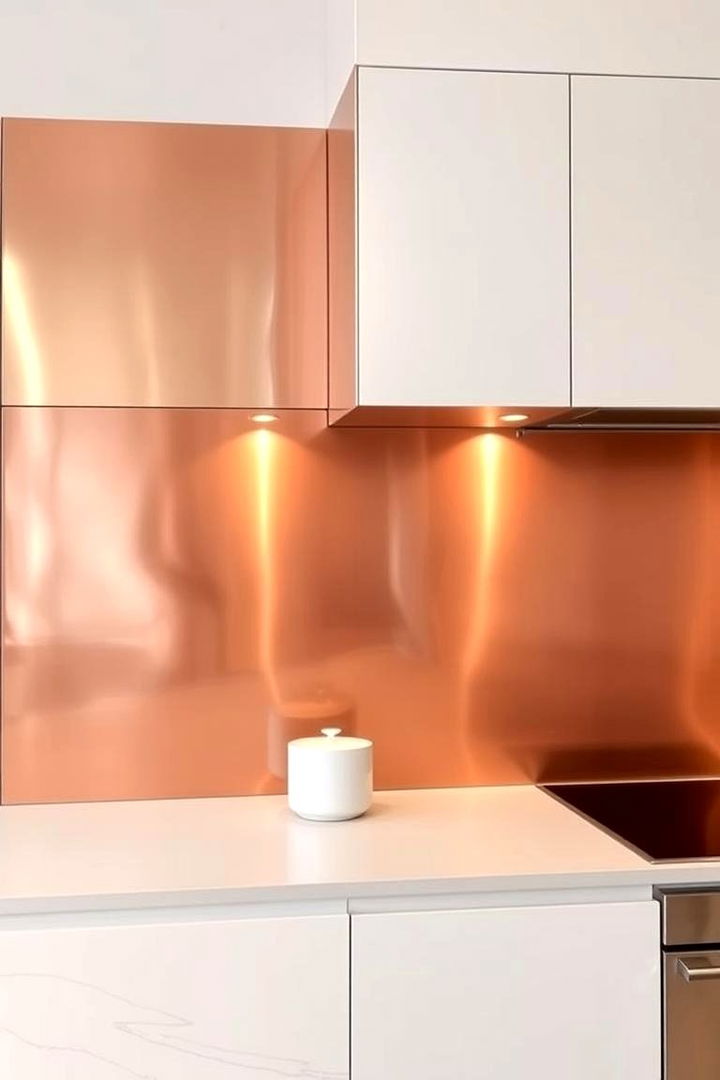Metallic Finishes - 22 Kitchen Accent Wall Ideas