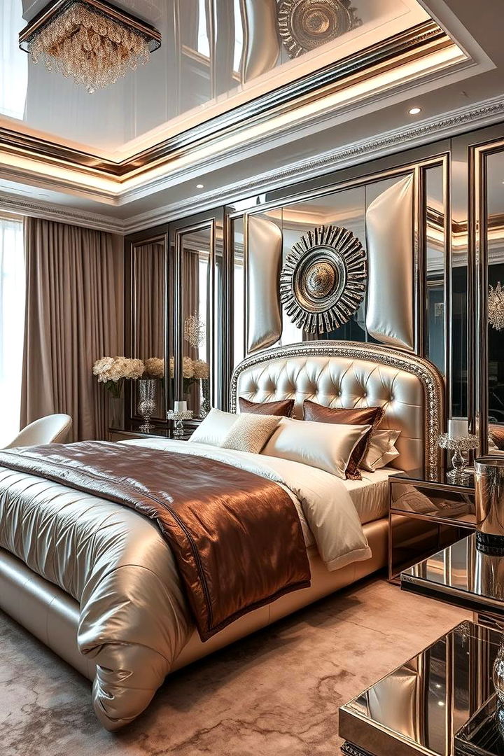 Metallic Finishes - 22 80s Bedroom Ideas