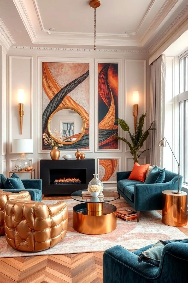 Metallic Infusion - 22 Colorful Room Ideas