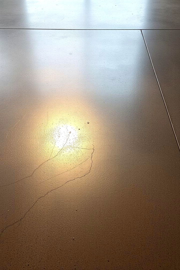 Metallic Inspired Concrete - 22 Concrete Floor Design Ideas