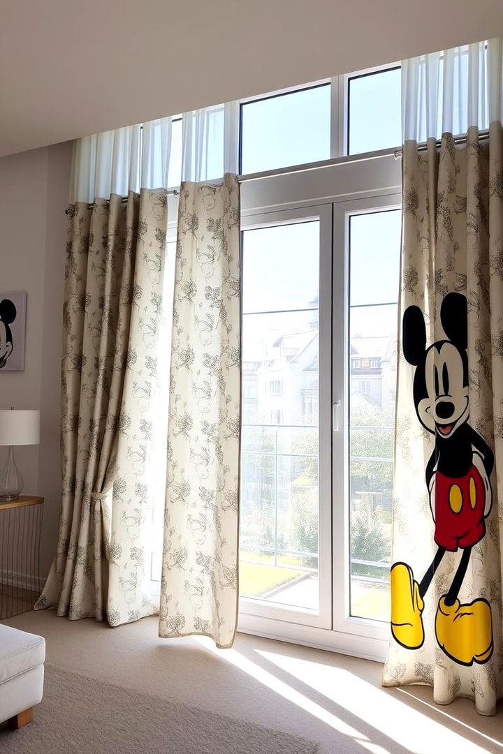 Mickey Mouse Curtains and Drapes - 22 Mickey Mouse Room Decor Ideas