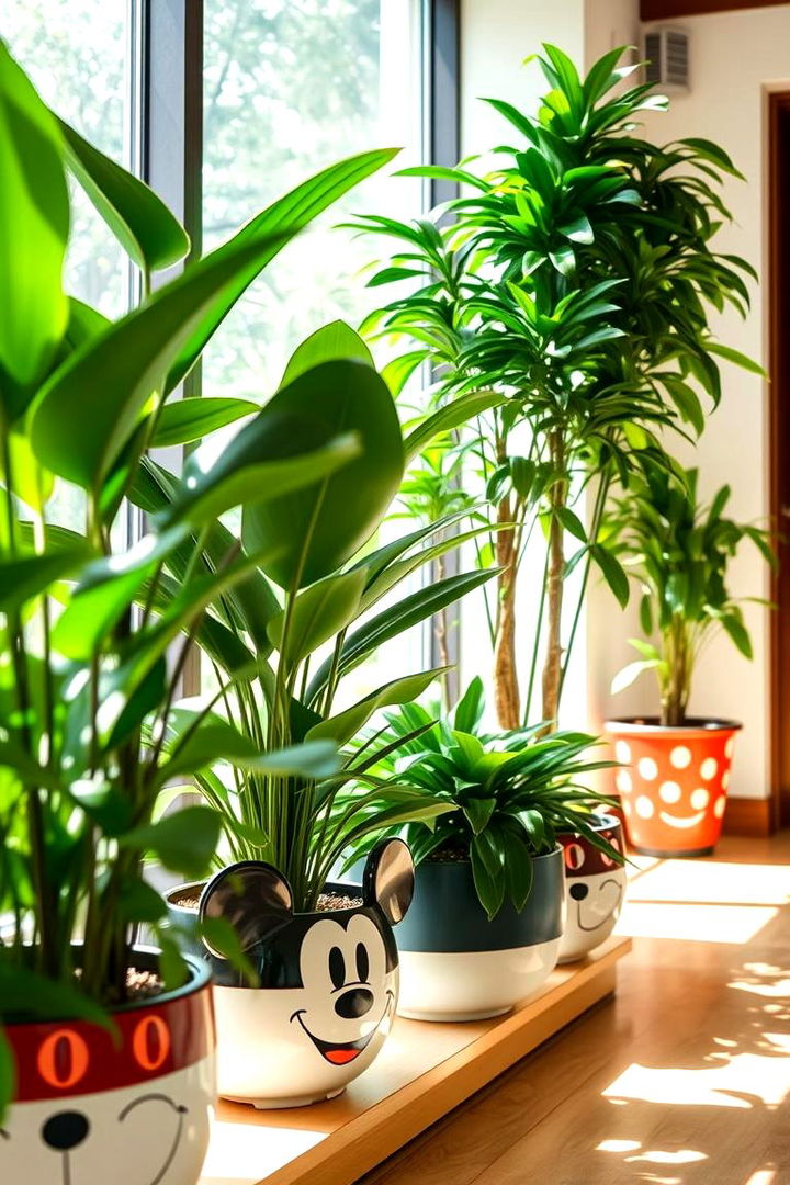 Mickey Mouse Indoor Greenery Touch - 22 Mickey Mouse Room Decor Ideas
